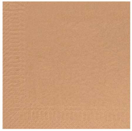 Image de SERVIETTE OUATE 39/39 2plis NATURE KRAFT SACHET DE 100