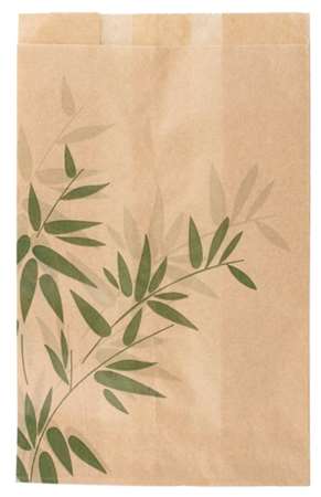 Image de SAC PAPIER ECOLOGIQUE 12+7/18cm   SACHET DE  500