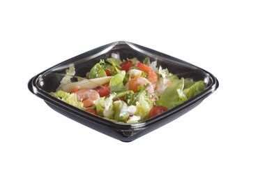 Image de BOITE SALADE Rpet 450cc 160/160/56 NOIR+COUV SACHET DE 80