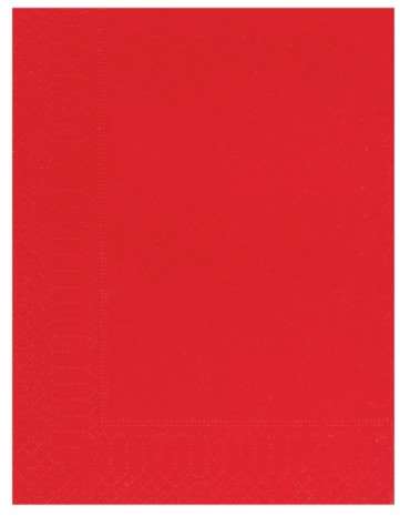Image de SERVIETTE OUATE 30/39 2plis ROUGE SACHET DE 100