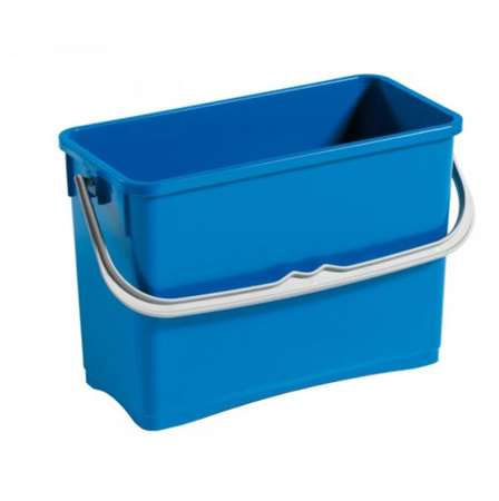 Image de SEAU 8L PLASTIQUE RECTANGULAIRE GRADUE BLEU