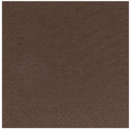 Image de SERVIETTE OUATE 20/20 2PLIS CHOCOLAT SACHET DE 100