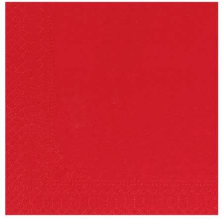 Image de SERVIETTE OUATE 30/30 2PLIS ROUGE SACHET DE 200