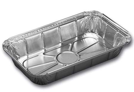 PLAT ALU GN 1/4 1160ml 265x159x40mm BORD DROIT SACHET DE 100
