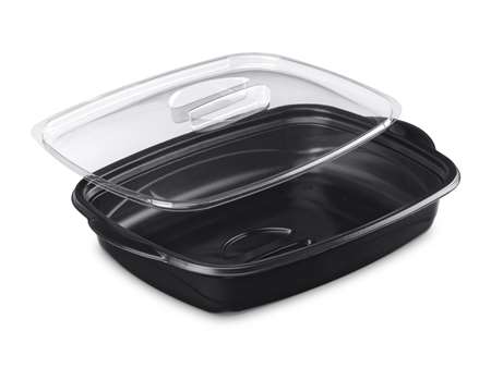 Image de BARQUETTE PP NOIR 900cc+COUVERCLE 230/163/42 SACHET DE 25