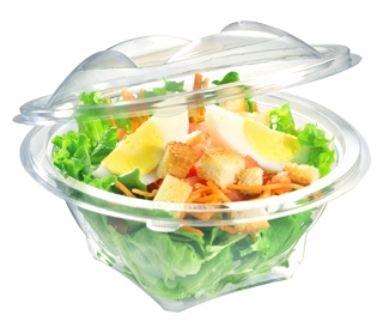 BOL SALADE 500cc TRANSPARENT COUV DECHIRABLE  SACHET DE 50