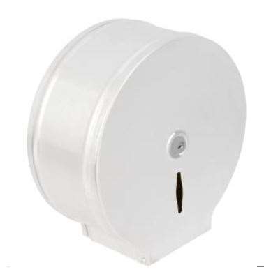 Image de DISTRIBUTEUR PAPIER TOILETTE 200m MINI JUMBO METAL BLANC