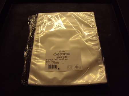 Image de SAC SOUS-VIDE 300/400 mm 90µ SACHET DE 100