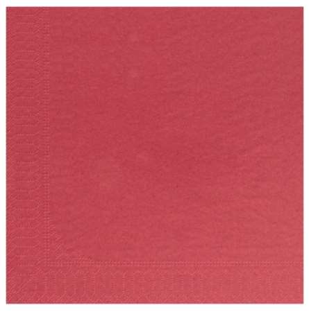 Image de SERVIETTE OUATE 39/39 2plis BORDEAUX         SACHET DE 100