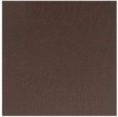 Image de SERVIETTE OUATE 39/39 2plis CHOCOLAT SACHET DE 100