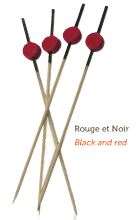 Image de BROCHETTE BAMBOU NOIR & ROUGE PAQUET DE 200