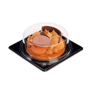 Image de PART DE TARTE ronde FD NOIR 120/120/9+COUVERCLE SACHET DE 30