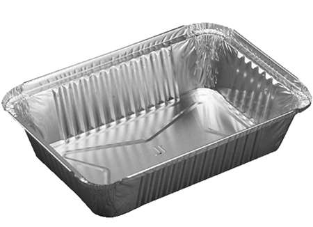 PLAT ALUMINIUM 1060 ML 214/151/46mm SACHET DE 100