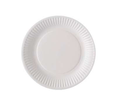 ASSIETTE CARTON RONDE Ø15cm BLANCHE SACHET DE 100