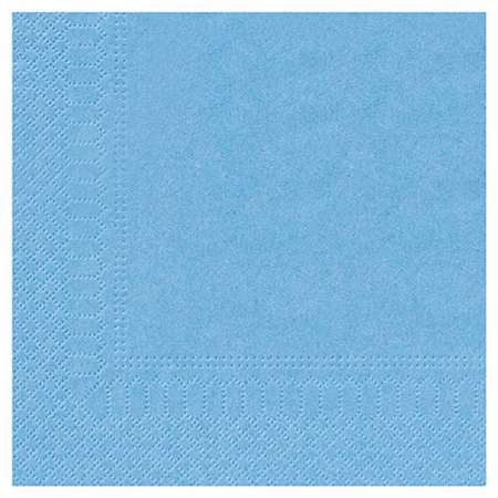 Image de SERVIETTE OUATE 20/20 2PLIS BLEU AZUR COLIS DE 1800