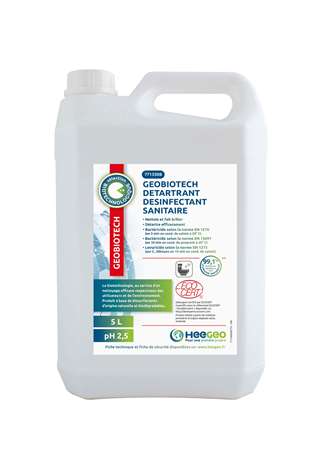 Image de GEOBIOTECH BIO-DETARTRANT DESINFECT. SANITAIRE BIDON DE 5L