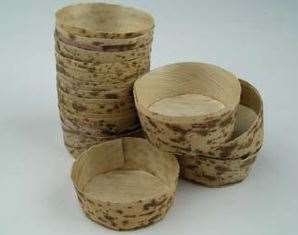 Image de MISE EN BOUCHE FEUILLE DE BAMBOU Ø55mm H20mm PAQUET DE 100