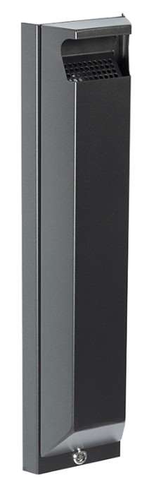 Image de CENDRIER MURAL 3L AVEC SERRURE ARKEA GRIS MANGANESE