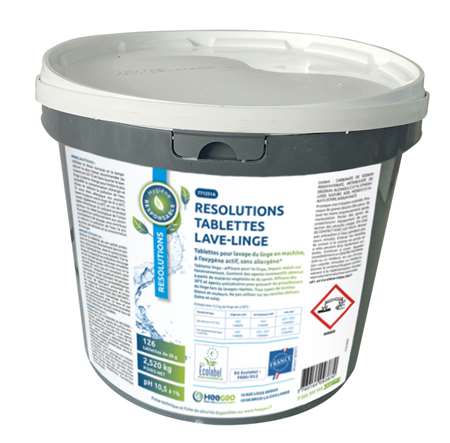 Image de RESOLUTIONS TABLETTES LAVE LINGE ECOLABEL SEAU DE 2.8kg