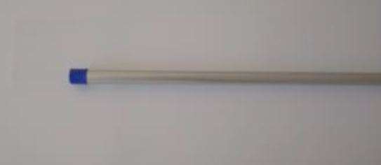 Image de MANCHE ALUMINIUM A VIS 140cm ALIMENTAIRE Ø23mm  BLEU