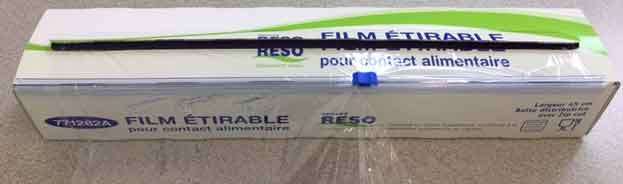FILM ALIMENTAIRE 450mm/300m BOITE CARTON DISTRIBUTRICE