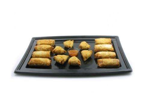 Image de PLATEAU BUFFET RECTANGULAIRE 360/253/10mm NOIR COLIS DE 50