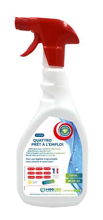 Image de QUATTRO DETART.DESINF.ODORISANT SANIT. PAE FLACON DE 750 ml