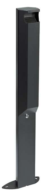 Image de CENDRIER SUR PIED 3L AVEC SERRURE  ARKEA  GRIS MANGANESE