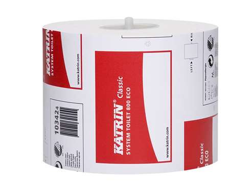 Image de PAPIER TOILETTE 2p ROULEAU KATRIN SYST TOILET 800 ECO x36