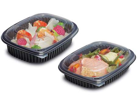 Image de BOITE PLAT CUISINE PP 800cc 215/170/40mm NOIRE COLIS DE 320