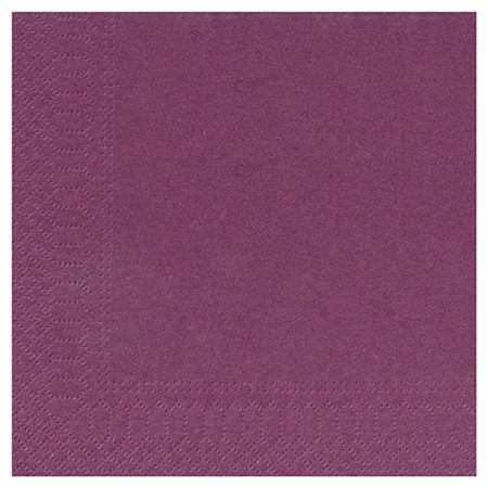 Image de SERVIETTE OUATE 20/20 2PLIS AUBERGINE COLIS DE 1800