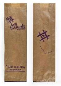 SAC SANDWICH 100/30+30/340 KRAFT BRUN imp 3c   COLIS DE 1000