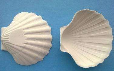 COQUILLE MINERALE RECONSTITUEE BLANCHE    COLIS DE 192