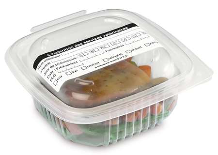 Image de ETIQUETTE ADHESIVE IMPRIMEE POUR REPAS TEMOIN COLIS DE 2500