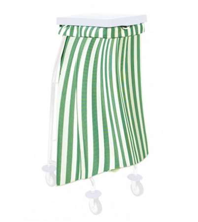 Image de SAC A LINGE 65L POLYESTER 130g/m² FD PLAT 95/65cm  RAYE VERT
