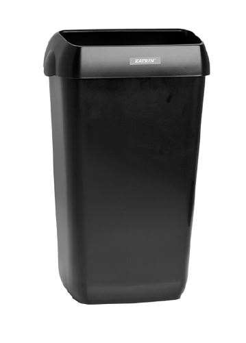 Image de POUBELLE PLASTIQUE 50L + COUVERCLE KATRIN INCLUSIVE NOIRE