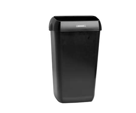 Image de POUBELLE PLASTIQUE 50L + COUVERCLE KATRIN INCLUSIVE NOIRE
