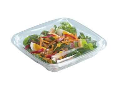 Image de BOITE SALADE Rpet 500cc 160/160/56 CRISTAL+COUV SACHET DE 80