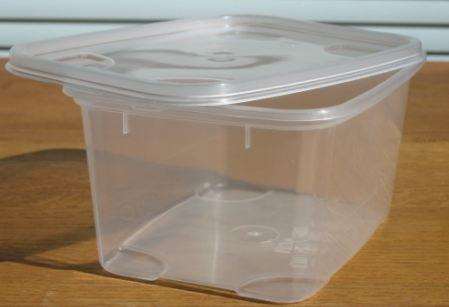 BARQUETTE+COUV Polypro 1000g translucide     SACHET DE 50