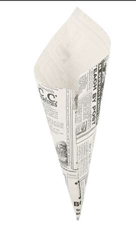 CORNET FRITES 100gr PAPIER 24/17cm 'TIMES'  PAQUET DE 250