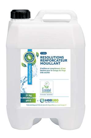 Image de RESOLUTIONS RENFORCATEUR DE LAVAGE MOUILLANT BIDON DE 20L