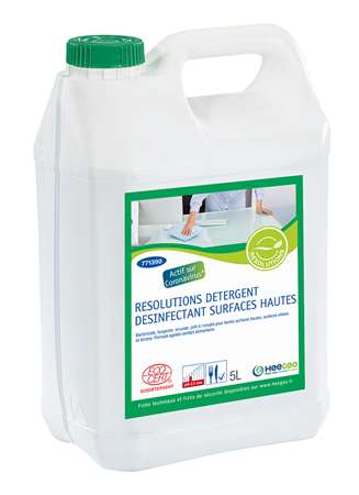 Image de RESOLUTIONS DETERGENT DESINF TOUTE SURF ECOCERT BIDON DE 5L