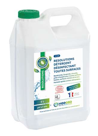 Image de RESOLUTIONS DETERGENT DESINF TOUTE SURF ECOCERT BIDON DE 5L