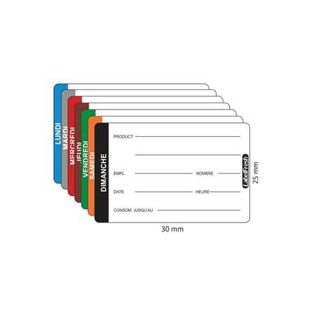 Image de ETIQUETTE LABEL FRESH PRO 70/45mm LUNDI BOITE DE 500