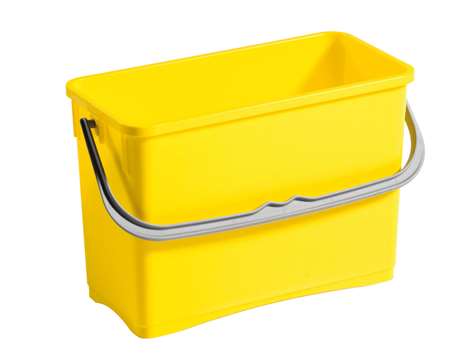 Image de SEAU 8L PLASTIQUE RECTANGULAIRE GRADUE JAUNE