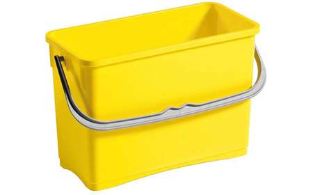 Image de SEAU 8L PLASTIQUE RECTANGULAIRE GRADUE JAUNE