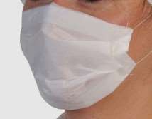 MASQUE PAPIER 2p BLANC AVEC ELASTIQUE         BOITE DE 100