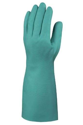 Image de GANT NITRILE floqué 40cm NITREX VE840   TAILLE 8/9 la paire
