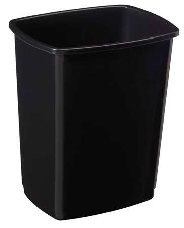 Image de POUBELLE PLASTIQUE 50L NOIRE SANS COUVERCLE