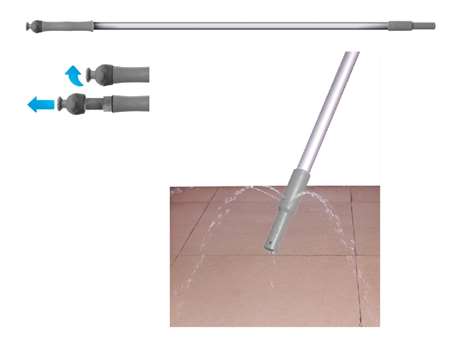 Image de MANCHE ALUMINIUM 1.40m AVEC RESERVOIR 500ml